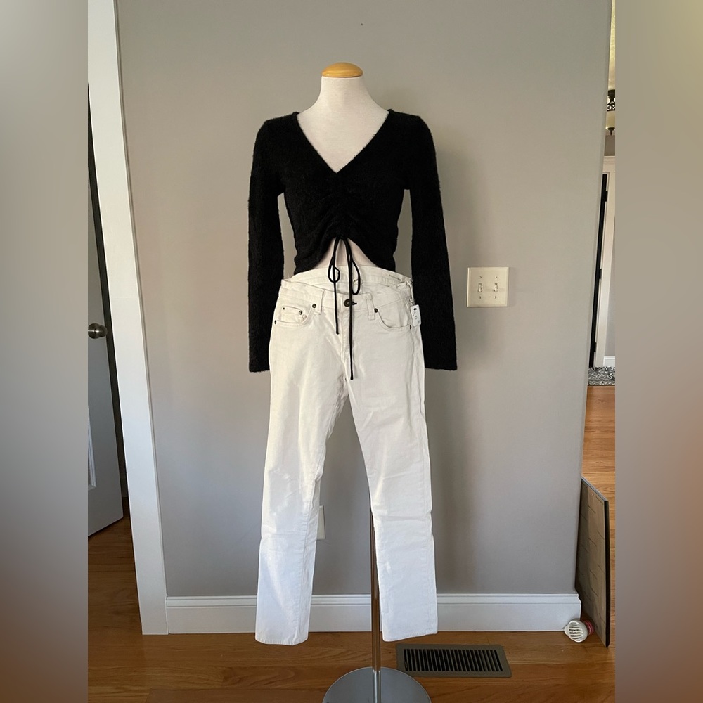 Vintage Rag and Bone Cream Corduroy Low-Rise Pants
